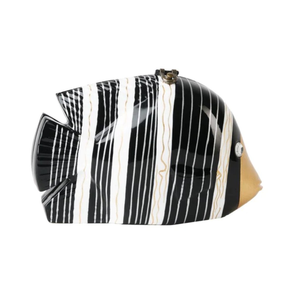 Tahiti Fish Hand-Carved Acacia Wood Clutch
